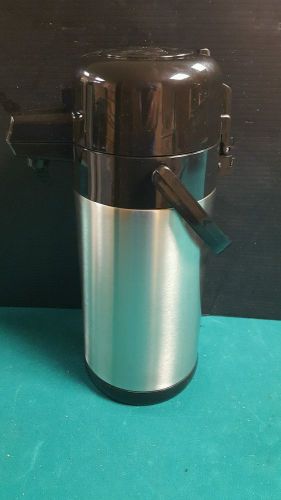 Service Ideas SECA25S Economy Stainless 2.5 Liter Pump Lid Airpot LOT OF 2