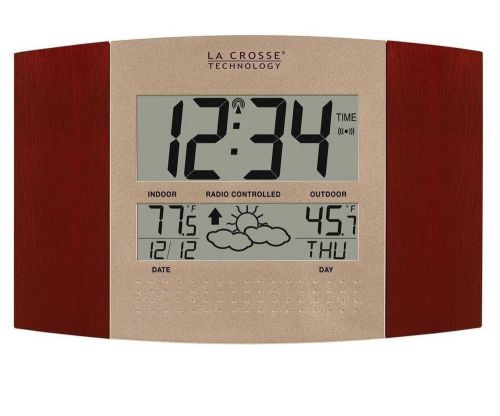 New La Crosse WS-8157U-CH-IT Atomic Temperature and Weather Forecast Clock