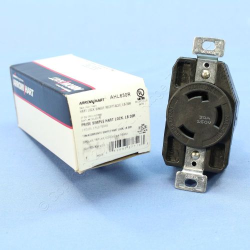 Cooper arrow hart twist locking receptacle turn outlet l6-30r 30a 250v ahl630r for sale