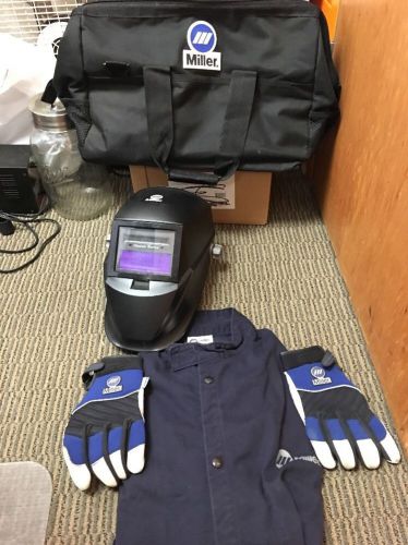 Miller Classic Series Variable Shade Black Welding Helmet 251292 With Extras