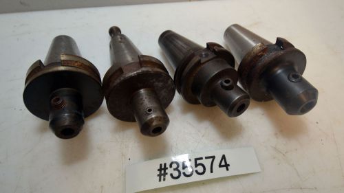 Lot of Four BT40 Tool Holders Briney, Parlec, Sandvik (Inv.35574)