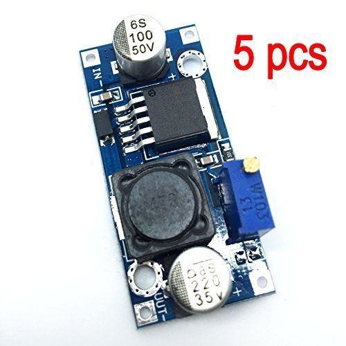 TOOTO 5 x LM2596S Step Down Adjustable Power Supply Module DC-DC Input 3V-40V