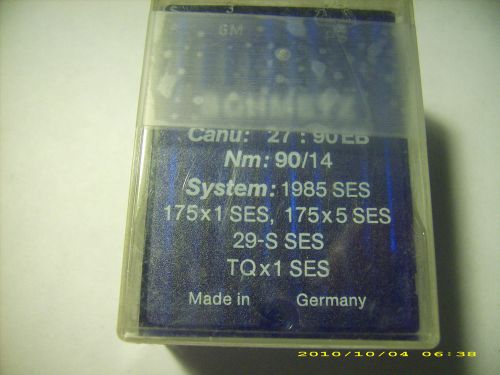 86 pc SCHMETZ sewing machine needles 1985 SES 175x1 SES Nm 90/14