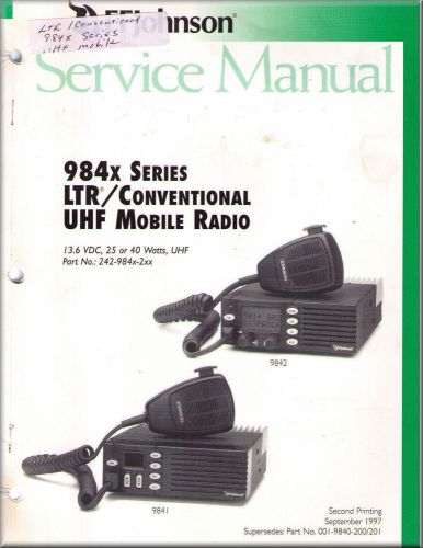 Johnson Service Manual LTR CONVENTIONAL UHF 984x Series