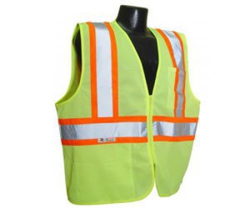 Radians sv22-2zgm-3x polyester mesh economy class 2 high visibility zipper for sale