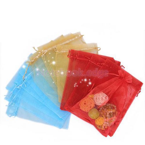 15pcs 3 Color Candy Organza Pouch XMAS Wedding Favor Gift Jewelry Bag
