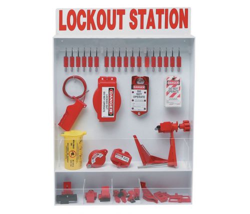 Brady, LockOut Station, Electrical, Padlocks KD, 68 Pc, 99696  /IU3/ RL