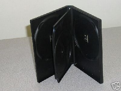 100 TRIPLE DVD CASES, BLACK - PSD50
