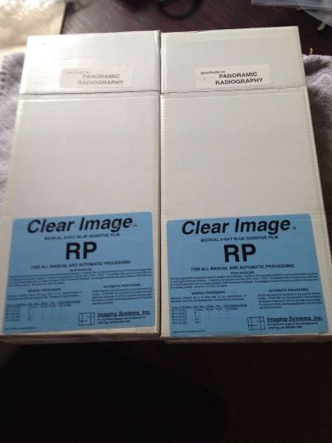 Dental Panorex Film 100ct Clear Image Brand Lot Of 4