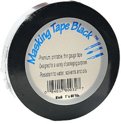 Generic General Brand Black Masking Tape 1 in. x 60 yd.