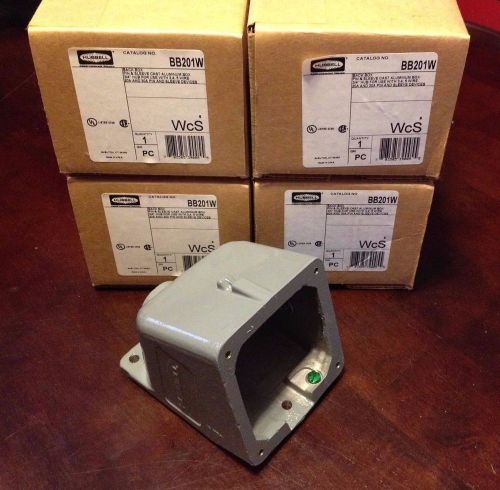 Hubbell: bb201w back box (for pin &amp; sleeve devices) - new in box! for sale