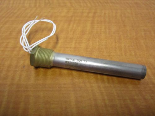 Tempco hdl00028 cartridge immersion 5-3/4&#034; heater 1500w 480v phase 1 ptfe new for sale