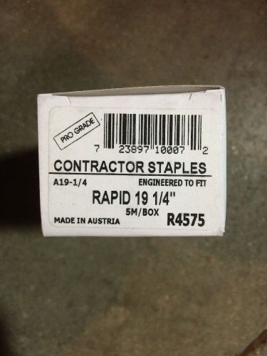 Pro Grade R4575 1/4-Inch Fine Wire Staples for R19 Hammer Tacker, 5000-Pack NOS