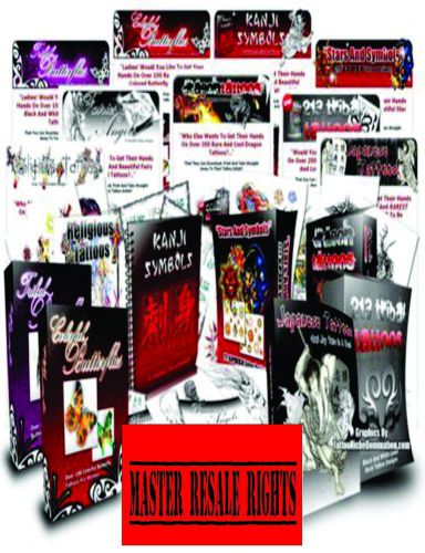 9 tattoo ebooks + turnkey websites + 9 bonus mrr package pdf ebook on cd for sale