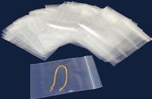 100 Ziplock Baggies Zipper Poly Plastic Reusable Storage 2 mil Bags 4&#034;X 6&#034;