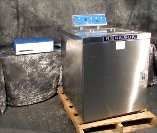 Branson bc-1824 s/s ultrasonic cleaning system / 20x16x16 heated tank for sale