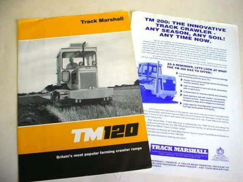 Track Marshall TM120 Crawler Tractor, 5 Page, Brochure                     #