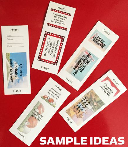Printable Tickets -Printable,Serialized, 400 tickets per pack! Easy Printing!