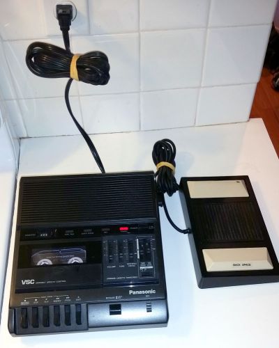 Panasonic RR-830 Standard Cassette Transcription Dictation Machine &amp;Pedal TESTED