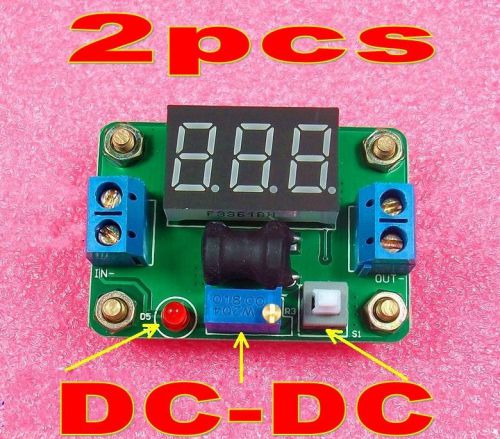DC-DC Blue High Efficiency Variable Power Supply Kit With Voltage Display 2A Out
