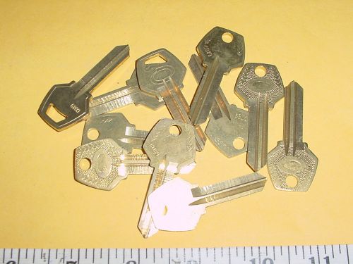 Corbin locks Key Blanks A1001ABM C089 Lot of 11 vintage tarnished Locksmith NOS