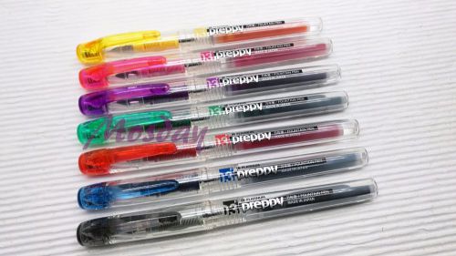 NEW!! 7 Colors Set Platinum Preppy SPN-100A Fountain Pen 0.3mm Fine Nib