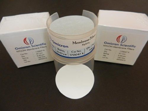 Omicron 170047x nylon membrane filters, 0.45 m, 47 mm (pack of 100) for sale
