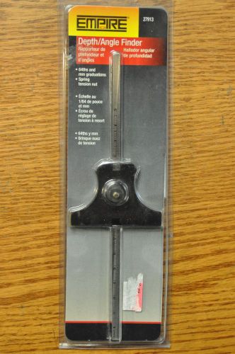 EMPIRE LEVEL DEPTH GAUGE ANGLE FINDER 27913 Depth/Angle  64ths mm FAST SHIP A13