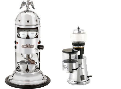 Elektra mini verticale a1 machine + grinder ms espresso combo set chrome 110v for sale