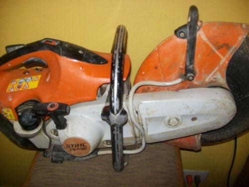 Stihl ts420 14&#034; concrete cut-off saw with water hookup nr!!!!!    nr!!!!!!! for sale