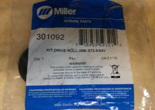 Miller drive roll kit .068/.072-5/64v model # 301092