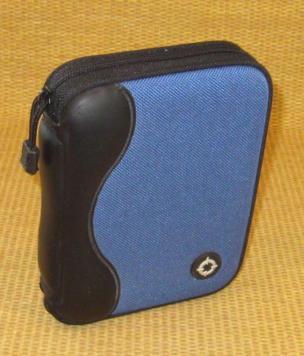Pocket 1&#034; Rings | BLUE/Black SPORT DURABLE FRANKLIN COVEY Zipper Planner/Binder