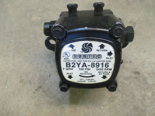 Suntec fuel oil pump Model B2YA-8916 7 gph 3450 rpm