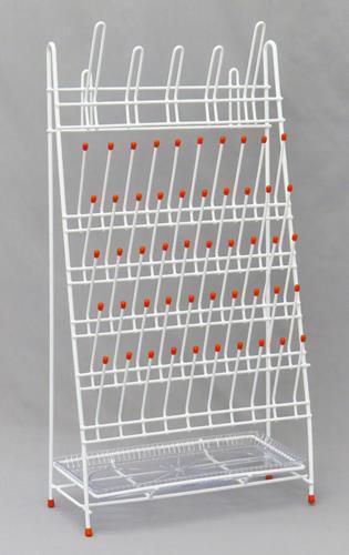 Seoh drying laboratory rack metal 55 pegs and drain pan for sale