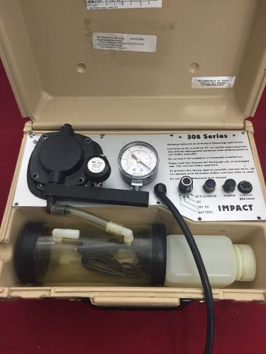 IMPACT 308M Portable Suction Apparatus Pump Oropharyngeal Poor Condition Unit 2