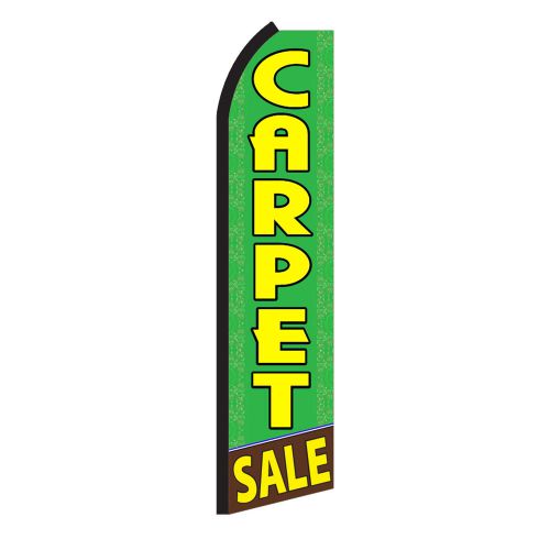 Carpet Sale business sign Swooper flag 15ft Feather Banner made in USA