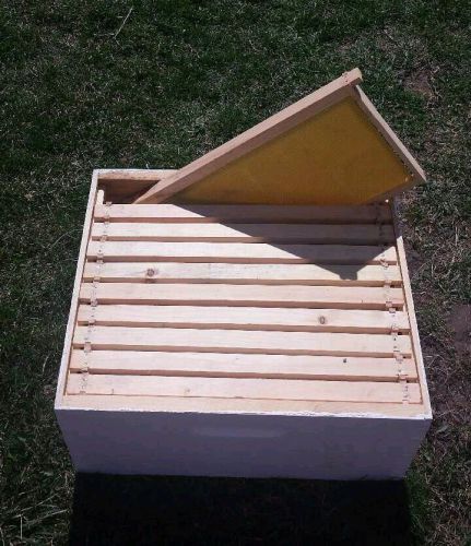8 frame hive 1 deep with 8 frames &amp; foundation complete ready for bees
