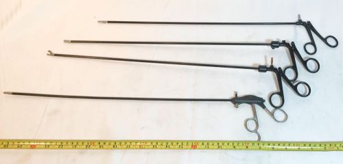 Lot of 4 MUELLER &amp; WOLF Long Laparoscopic Surgical Hook Scissors LA8106-45
