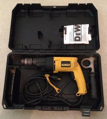 DeWalt DW505 1/2&#034; Corded VSR Hammer Drill Kit *TESTED*