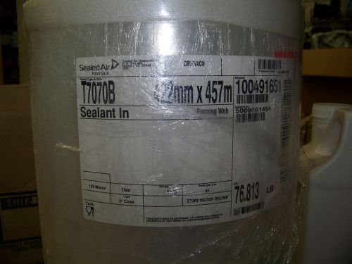 Sealed Air Food Care Cryovac Sales Type &amp; Size T7070B Sealant In 3&#034; Core Clear