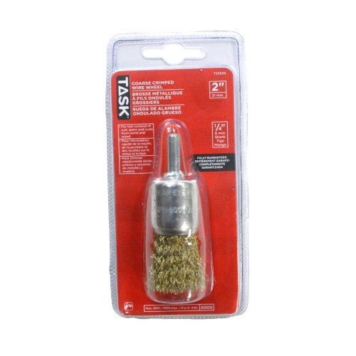 Task Tools T25635 1-Inch Diameter Coarse Crimp End Brush