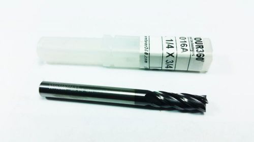1/4&#034; Contour 360 Solid Carbide 4 Flute TiALN Coated End Mill  (Q 658)