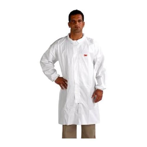 3M Disposable Lab Coat 4400   Polypropylene,  2XL 2X-Large  White New Cover
