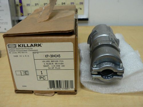 Killark KP-304D45 Kr/KRS series PIN &amp; sleeve device 30amp plug