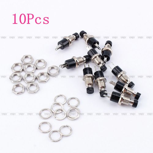 Brand New 10pcs Lockless Micro Momentary ON/OFF Push Button Black Mini Switch