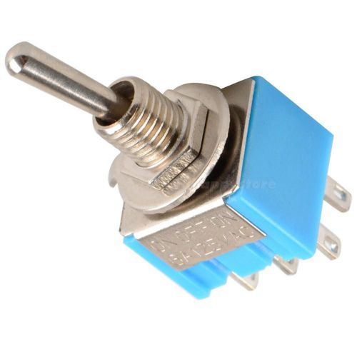 1 pcs new mini mts-203 6-pin dpdt on-off-on toggle switch 6a 125vac hysg for sale