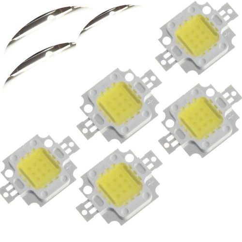 5pcs 10W Cool White High Power 800-900LM LED SMD Chip bulb lamp bead for DIY