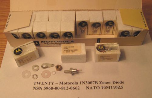 TWENTY - Motorola 1N3007B Zener Diode - NEW IN BOX