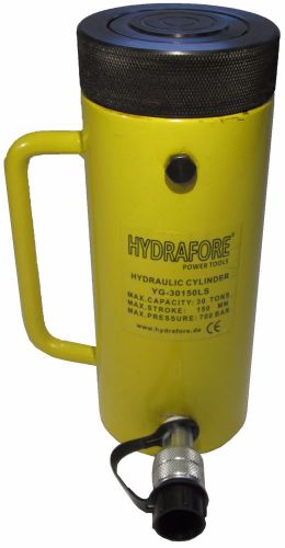30 tons 6&#034; stroke hydraulic cylinder with lock nut lifting jack ram yg-30150ls for sale