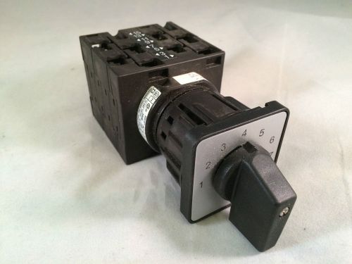 Eaton moeller 8 position custom cam switch t3-4-9333  25 amp / 600vac 50-60hz for sale